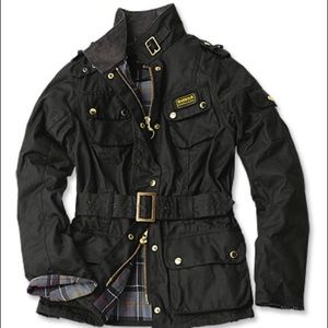 Barbour International waxed cotton jacket
